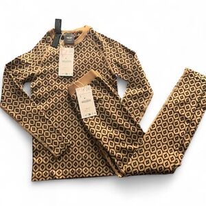 Brand NEW Zara Thermal Jacquard Co-ord Set | Size Small